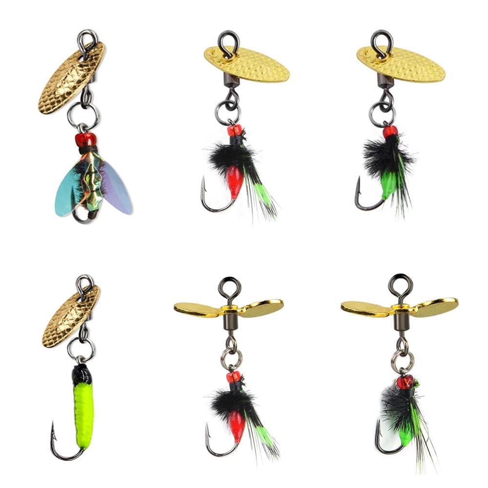 Fly Hooks แมลงวันแมลงเหยื่อ Fly Fishing Decoy Sequins Fly Fishing Fishhook Nymph เหยื่อ V2h7