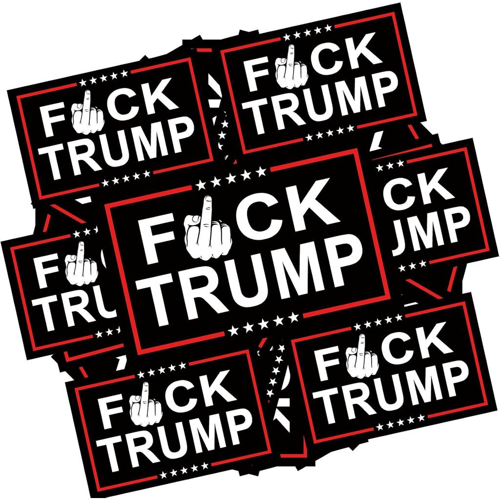 100 ชิ้น Fuck Trump สติกเกอร์ Anti Trump สติกเกอร์ Trump สติกเกอร์ตลก Decal สําหรับรถยนต์รถจักรยานยน