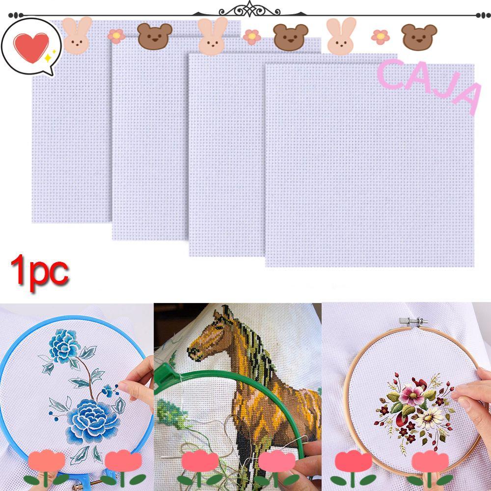 CAJA1 Aida Cloth Craft Canvas Handcraft งานปักปักครอสติช