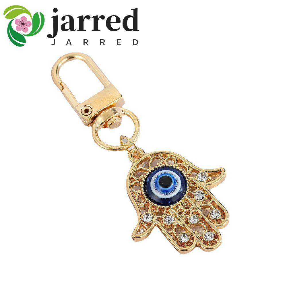 JARRED Evil Eye พวงกุญแจ Lucky Collection เครื่องประดับพวงกุญแจรถ Evil Eye พวงกุญแจกระเป๋าจี้การ์ตูน
