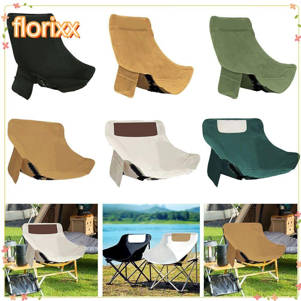 จัดส่งจากประเทศไทยFLORIXX ผ้าคลุมเก้าอี้แคมป์ปิ้ง, ผ้าเปลี่ยนเก้าอี้ดวงจันทร์กันลื่นระบายอากาศ, พื้นผิวเก้าอี้ผ้าหนาทนทานสําหรับตกปลากลางแจ้ง Backyard
