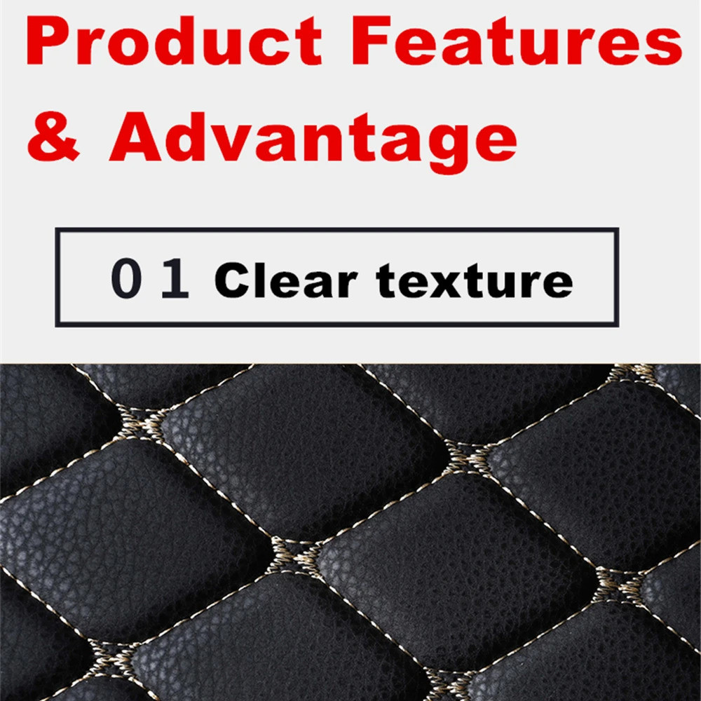 6 Colors Waterproof Car Trunk Mat Boot Tray Liner Rear Cargo Pad Fit For SUBARU Forester XV Outback 