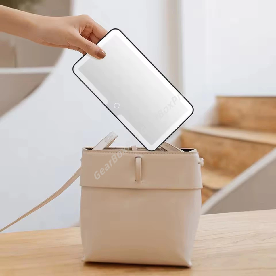กระจกแต่งหน้ารถยนต์ LED ปรับแสง 3 ระดับ หน้าจอสัมผัส thumbnail 7