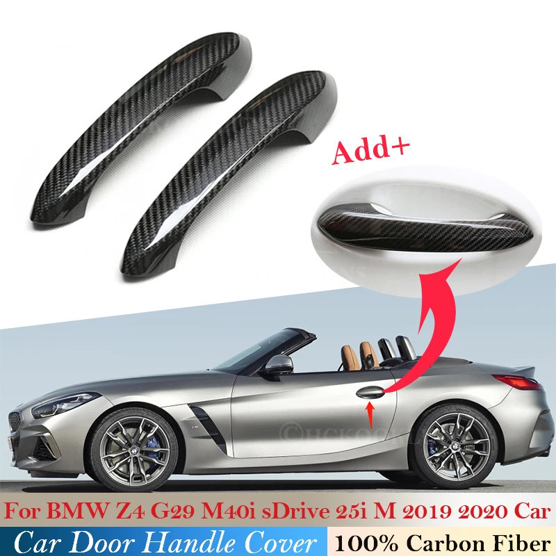 100% real carbon fiber For BMW Z4 G29 M40i sDrive 25i M   Car Accessories Auto outer door handle cov