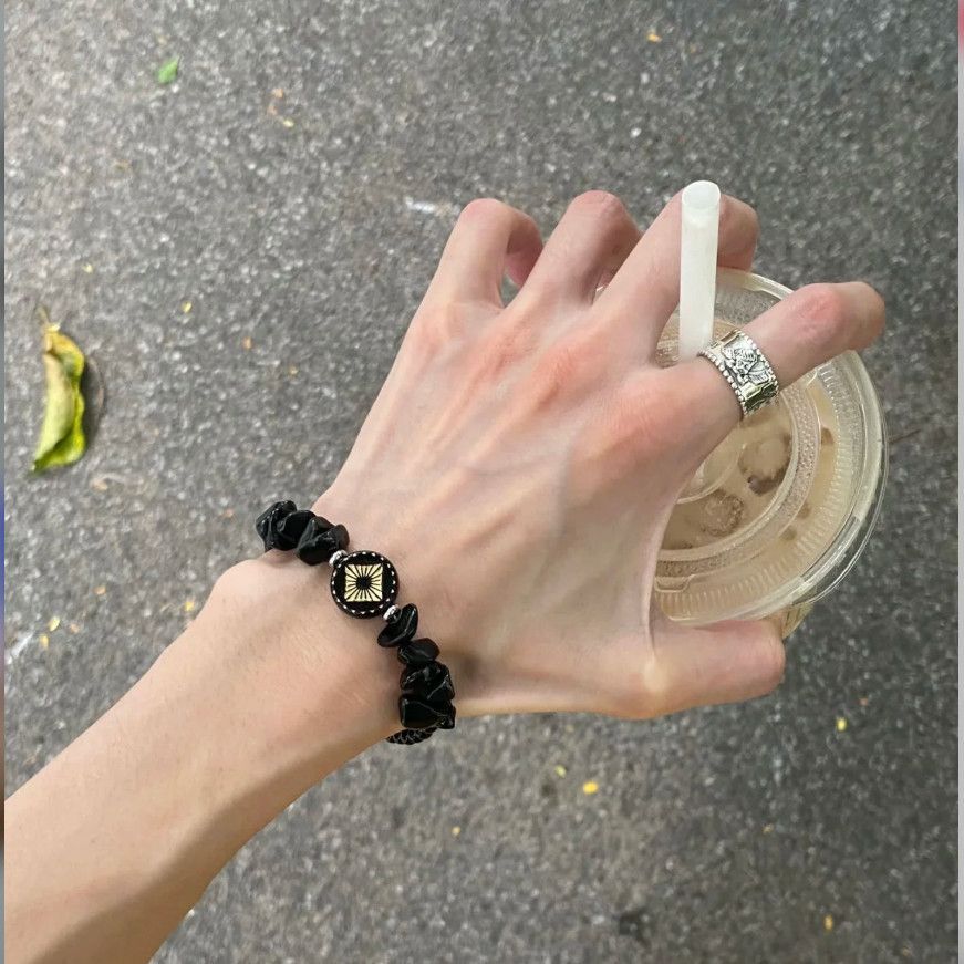 Bracelet Obsidian Bracelet Fashion Black Bracelet for Men and Women