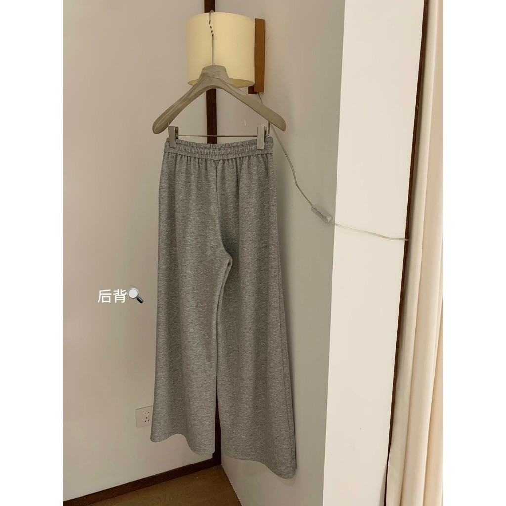 ❤ 🧵 🇰🇷 W8062 กางเกงขายาว เอวสมอค แต่งเชือก มีกระเป๋าสองข้าง ผ้ายืดหยุ่นได้ดี แฟชั่นเกาหลี TAG WG.WE 🧵🧡 - รูปที่ 4