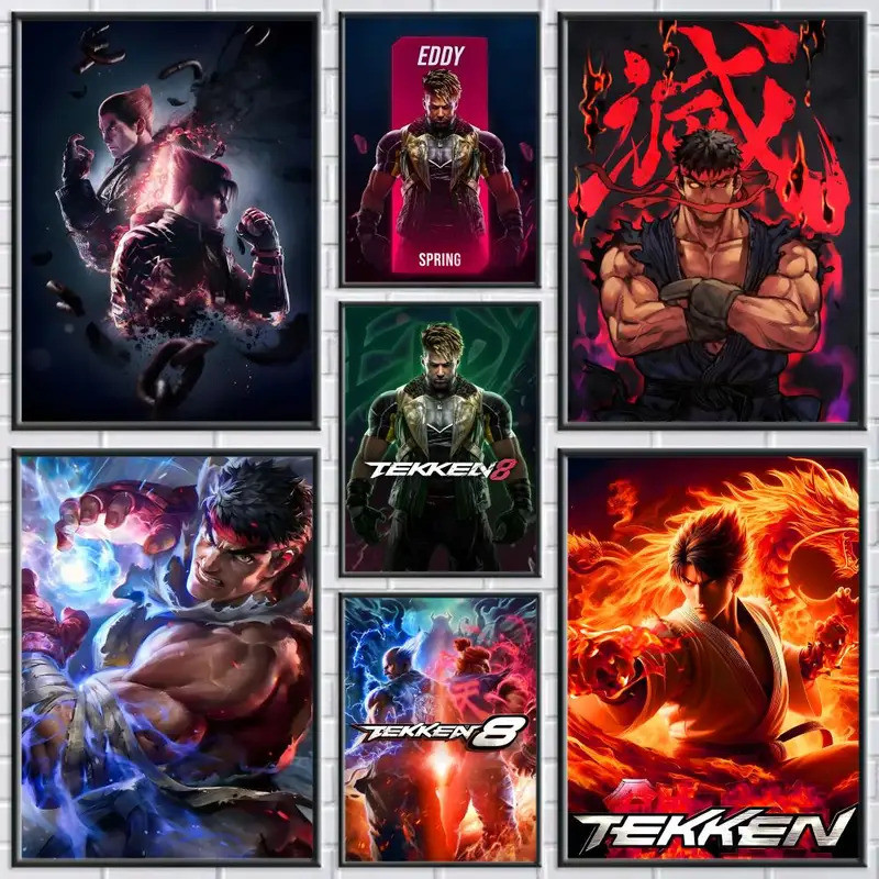 ชําระเงินอะนิเมะเกม< Tekken 8 > Orochimaru โปสเตอร์เครื่องพิมพ์เหมาะสําหรับตกแต่งบ้านห้องนั่งเล่นห้อ