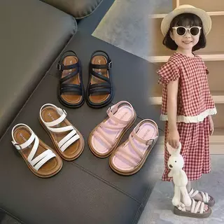 GS03 Girls sandals องเท้าแตะเด็ก เปิดนิ้วเท้า รองเท้าแฟชั่นเด็กผู้หญิง น้ำหนักเบา