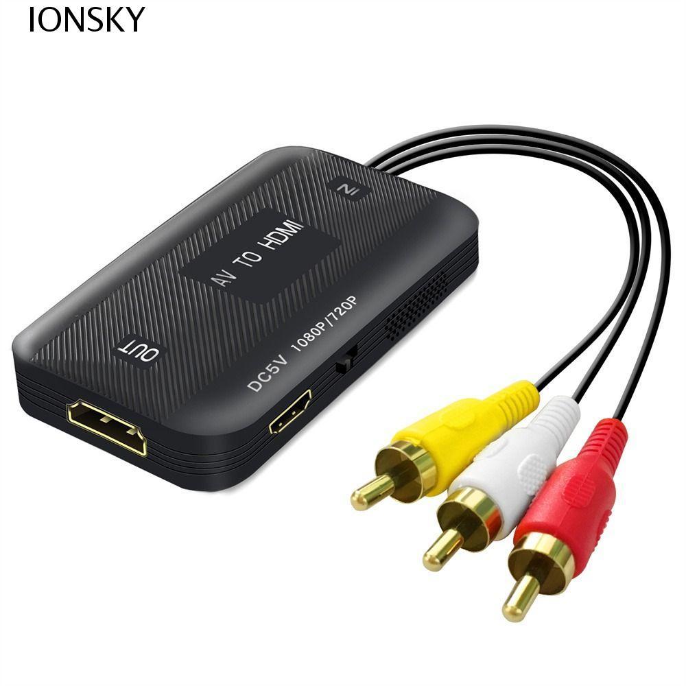 IONSKY AV to HDMI Adapter อะแดปเตอร์วิดีโอ สาย HDMI AV/RCA to HDMI RCA Female/Male HD Link Cable ตัว