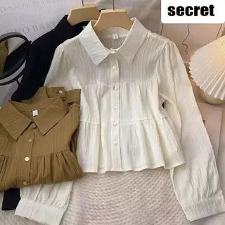 Cuties❤️ เสื้อแขนยาวผู้หญิง ทรงหลวม สไตล์เกาหลี แฟชั่นฤดูใบไม้ร่วง สําหรับผู้หญิงทรงหลวม ใส่สบาย ใส่แล้วดูดี W697