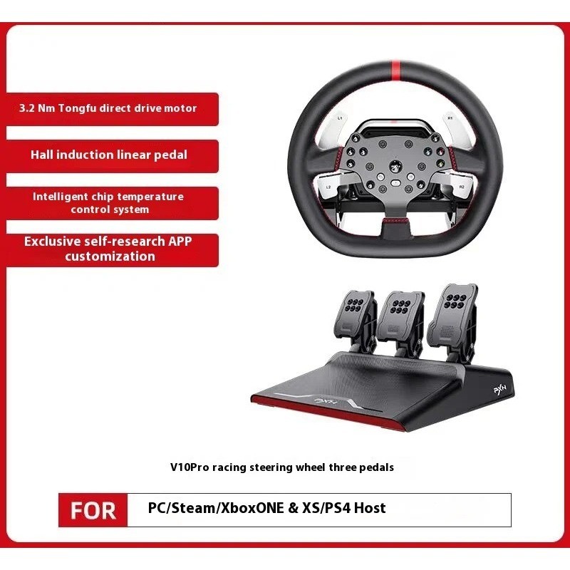 PXN V10 PRO Direct Drive Racing Simulator เกมพวงมาลัย Euro Truck 2 สําหรับ PC/Xbox/PS