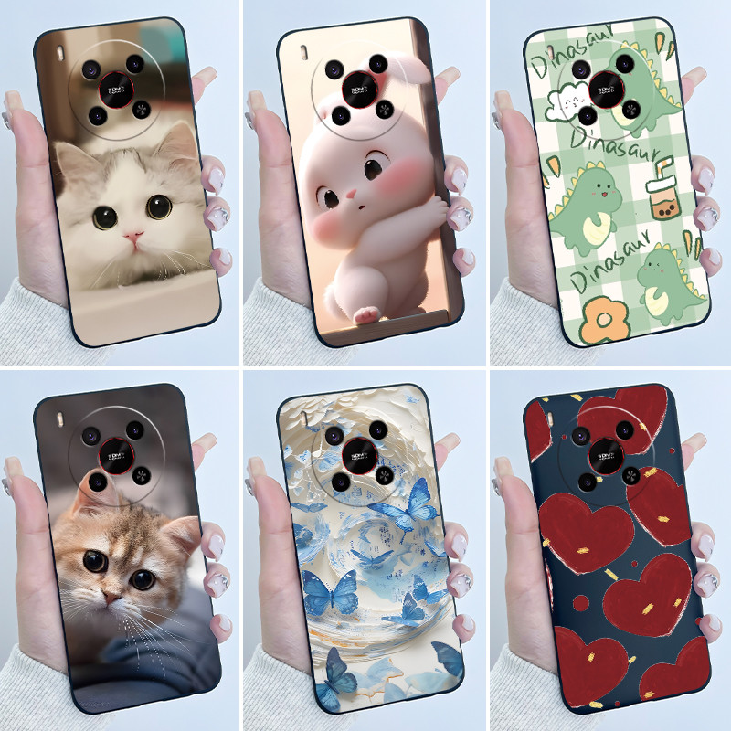 เคสการ์ตูนน่ารักสําหรับ ZTE Blade V70 MAX / Nubia V70 Max การพิมพ์เปลือกฝาครอบป้องกันซิลิโคนอ่อนนุ่มปลอกสีดํา