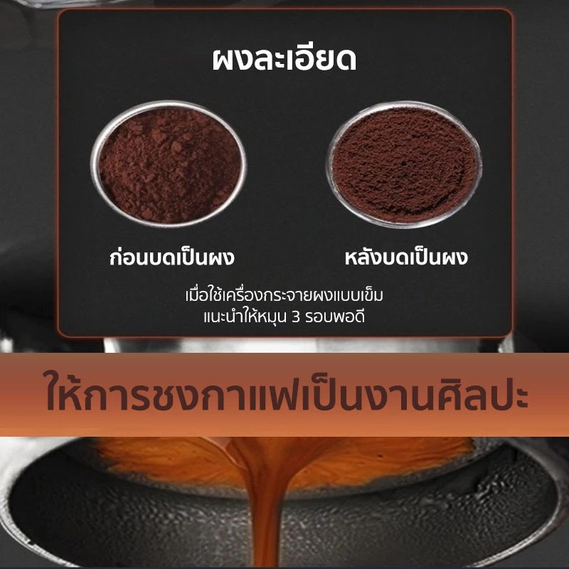เข็มเกลี่ยผงกาแฟ 58 มม. ปรับระดับความลึกได้ตามต้องการ ไม่ทิ่งรอย ใช้กับเครื่องชงกาแฟ รุ่นธรรมดา สีขาว สีดำ - รูปที่ 2