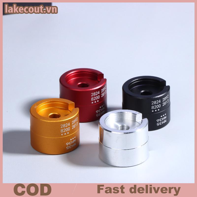 Lat Universal Watch Movement Holder Bracket ฐานอลูมิเนียมสองด้านนาฬิกาซ่อมเครื่องมือ NH35 NH36 2824 