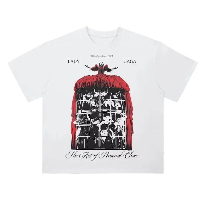 Lady Gagaการทำร้ายร่างกายบอลทัวร์เสื้อยืด Unisex Lady Gagaเต้นรำที่ตายแล้ว