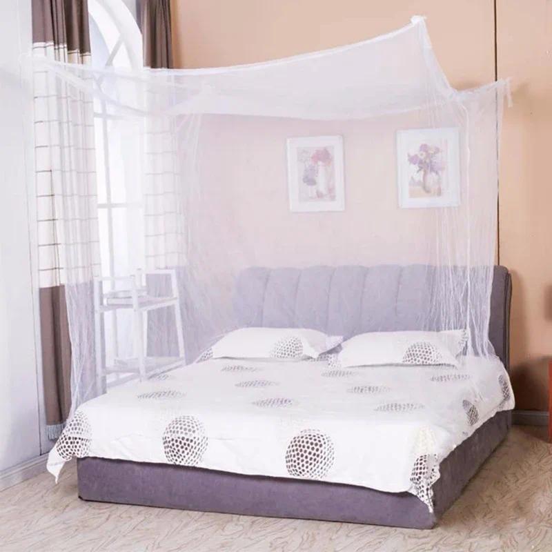 Princess Lace 4 Corners Mosquito Net Poster Bedding Canopy Netting Bedding Home Decor