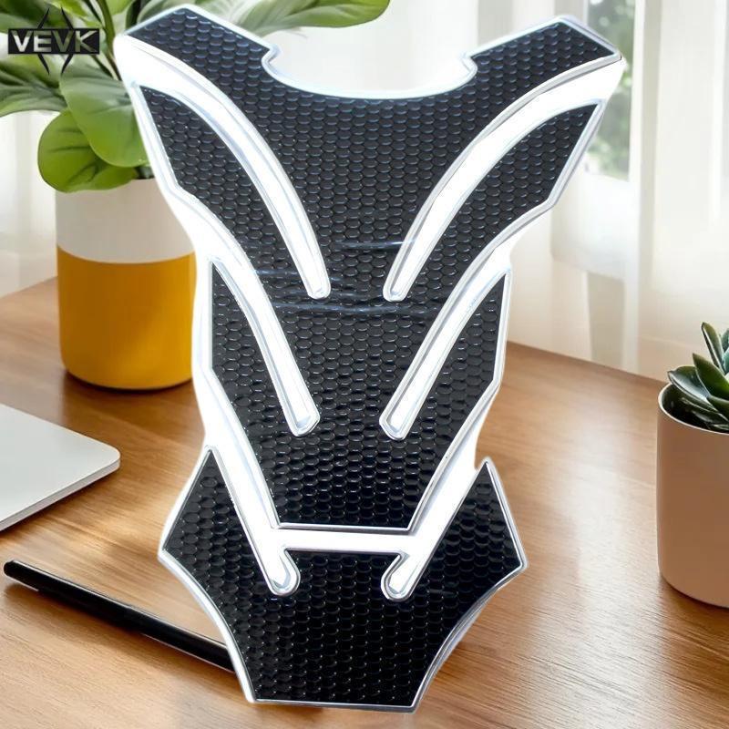 VEVK รถจักรยานยนต์คาร์บอนไฟเบอร์ 3D น้ํามันถังน้ํามัน Pad Tankpad Decal Protector สติกเกอร์สําหรับ N