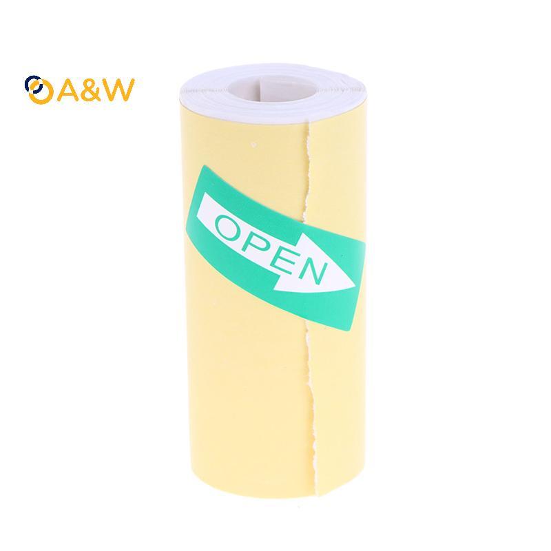A&W Mini Pocket Printer Self-Adhesive Paper Portable Thermal Printer Label Sticker for Printer เหมาะ