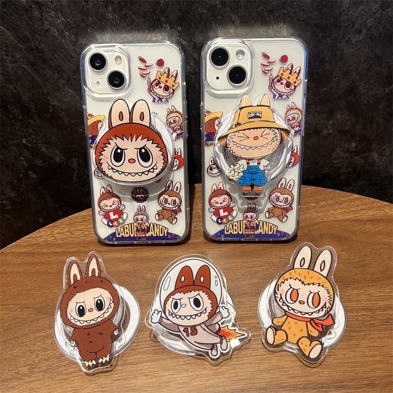 เคสไอแพด 425 degree 425 degree case การ์ตูนการ์ตูนเค้ก labubu พร้อมวงเล็บแม่เหล็กเหมาะสําหรับ Apple 