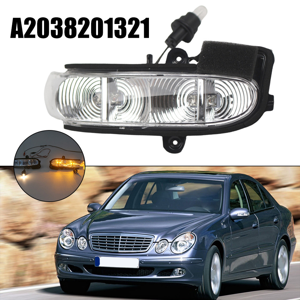 [ใหม่เอี่ยม] ไฟแสดงสถานะกระจกไฟเลี้ยวไฟสัญญาณสําหรับ Mercedes-Benz W211 S211 W463 02-06