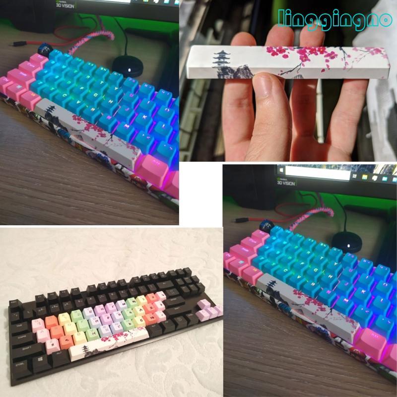 SpaceBar Keycap PBT Five Side Dye-Subbed 6.25U Cherry Profile Keyboard gk61 gk64