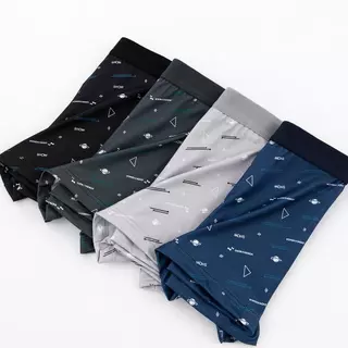 แบรนด์กางเกงในชาย ผ้าไมโครไฟเบอร์ แห้งเร็ว ไซส์ L-4XL สี 4 สี 1 แพ็ค 4 ตัว ให้ความสบายในการใช้งาน เหมาะสำหรับทุกโอกาส