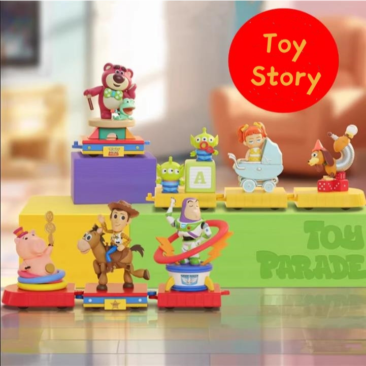 52TOYS Disney Pixar Toy Story Tour Series Mystery Box คอลเลกชันของแท้การตกแต่งการเล่นอินเทรนด์