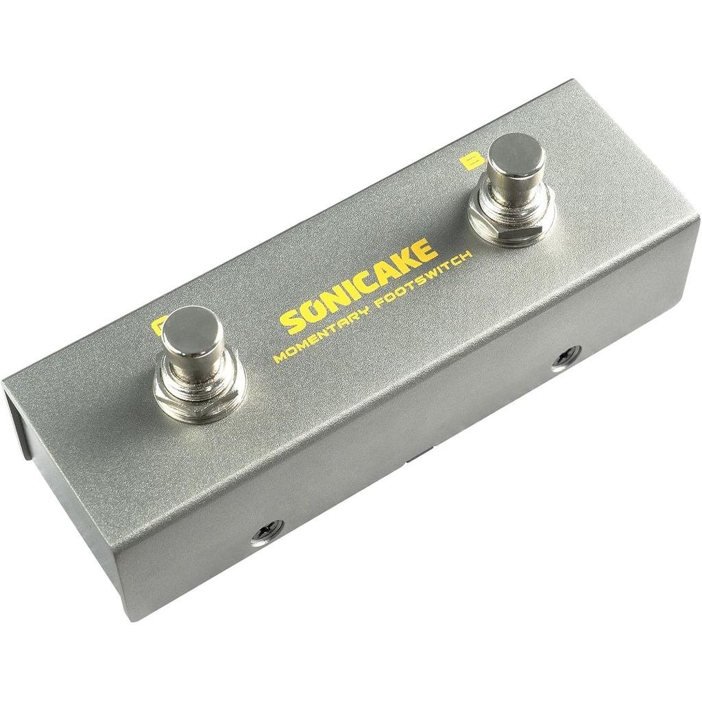 SONICAKE Dual Footswitch Pedal for Guitar Effect Pedal Dual Momentary Foot Switch Guitar Pedal with 