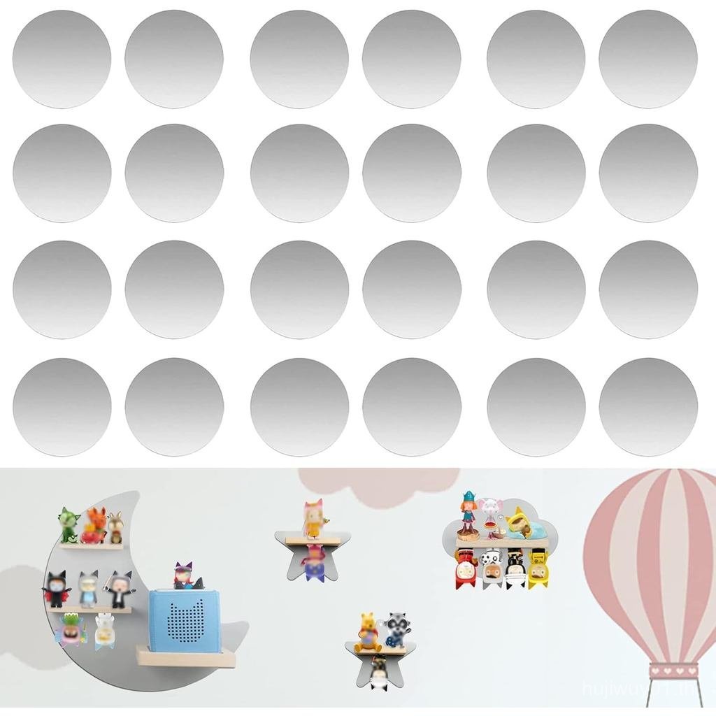 Metal Plate for Magnetic Tonie Figures Shelf, 24 PCS Stainless Steel Adhesive Base for Tonies - Deco