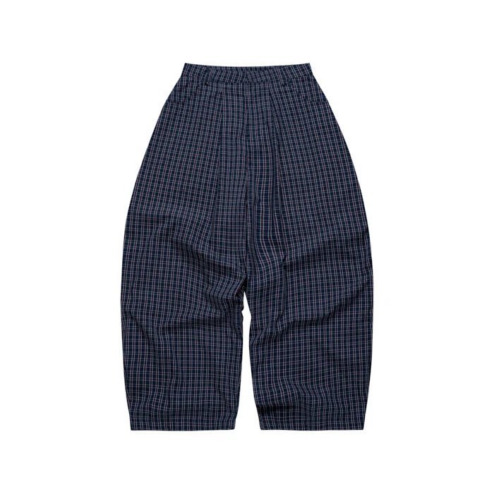 PUSH PUSH GINGHAM WIDE PANTS (NAVY GINGHAM)