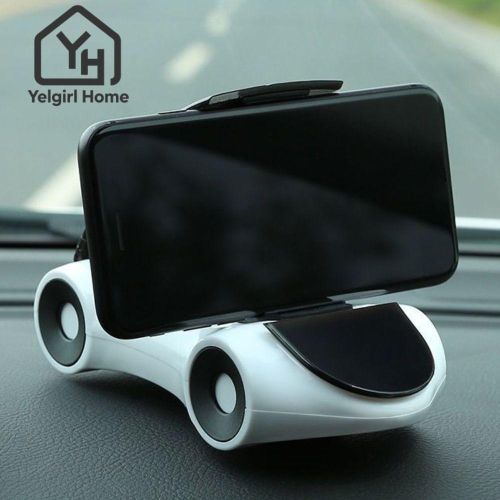 Yelgirlb ที่วางโทรศัพท์ในรถยนต์ Mount Stick 360° ขายึดแผงหน้าปัดแบบหมุนได้, โมเดลรถสากลที่มั่นคงที่วางโทรศัพท์
