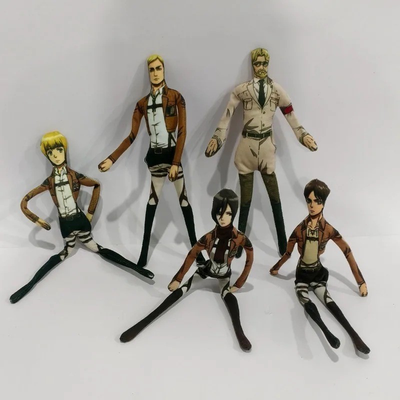 Attack on Titan 28 ซม.Levi Ackerman Plush Eren Jaeger รูปที่ 2