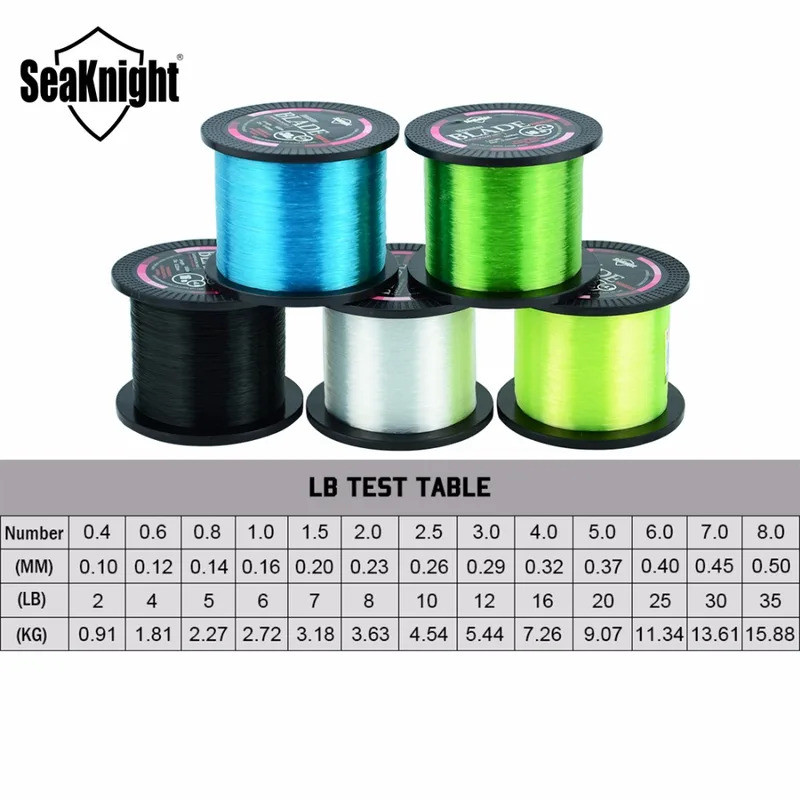 SeaKnight Blade Series สายตกปลา ขนาด 500M และ 1000M จากวัสดุ MonoFilament ญี่ปุ่น สุดทนทาน 35LB