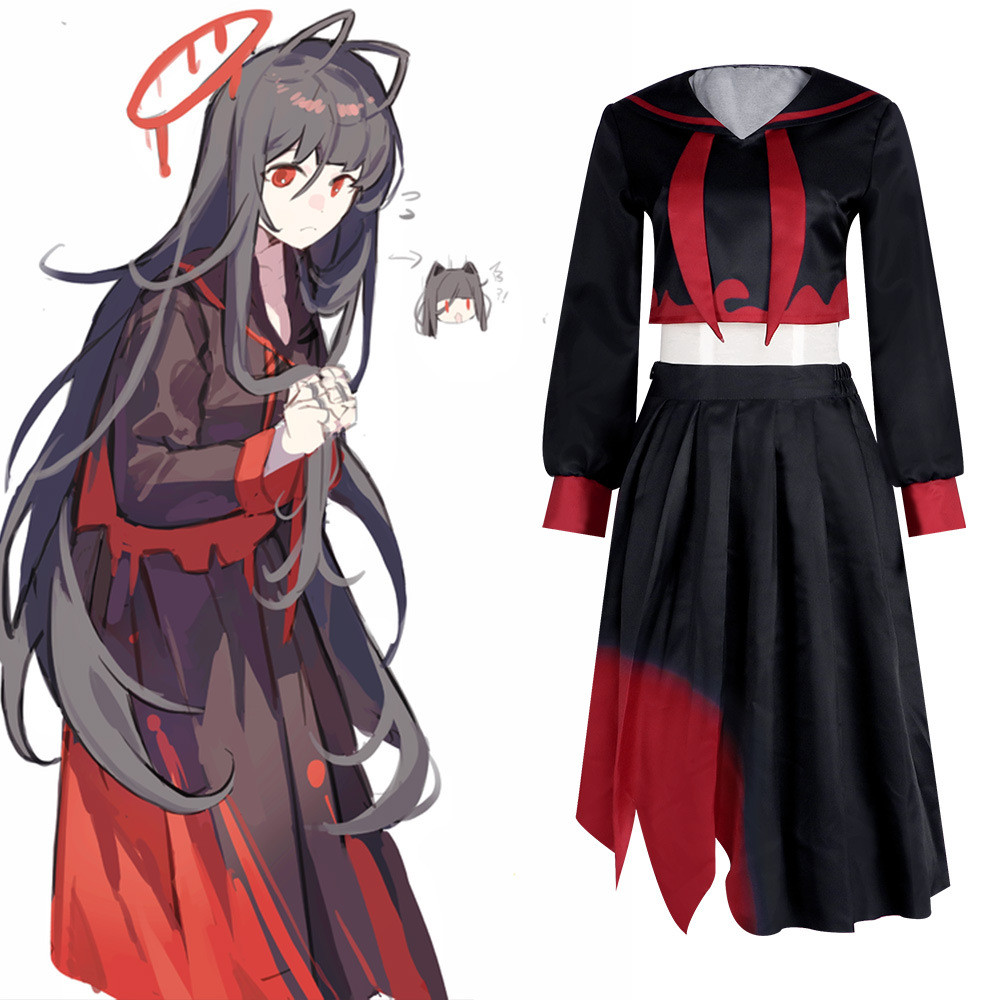 ชุดคอสเพลย์เกม Azure - ชุด Kenzaki Tsurugi จาก Blue Archive