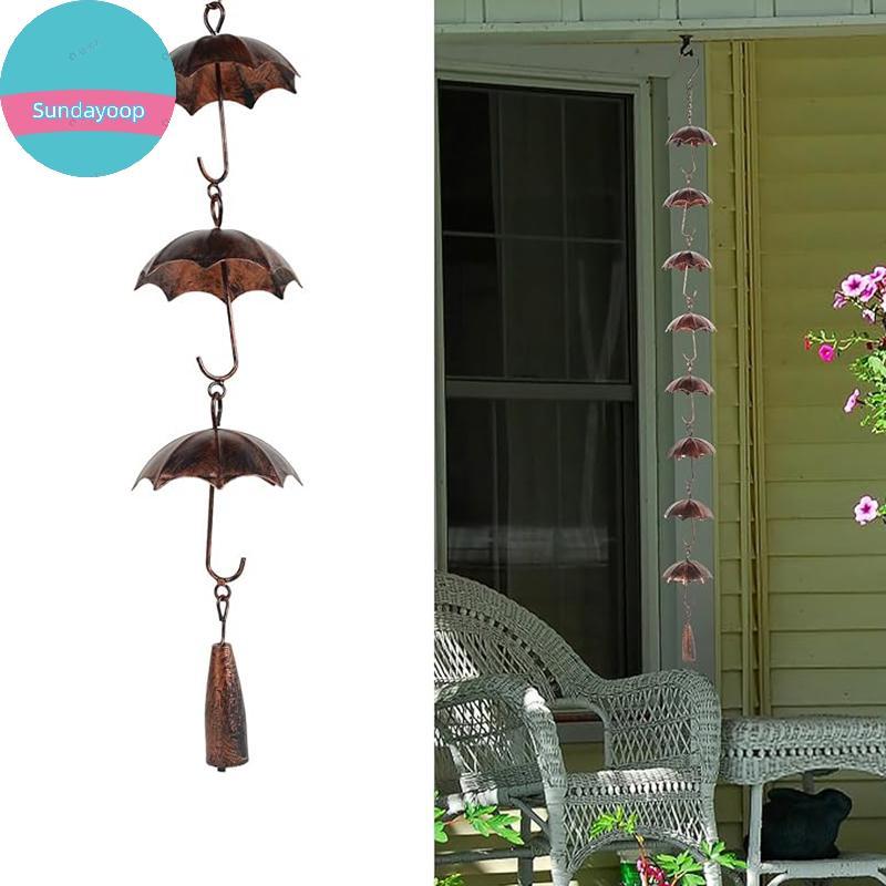 Sund Rain Chain, Metal Gutter Chain Downspout, Rain Chain สําหรับรางน้ํา, Vintage Gutter Rain Chain 