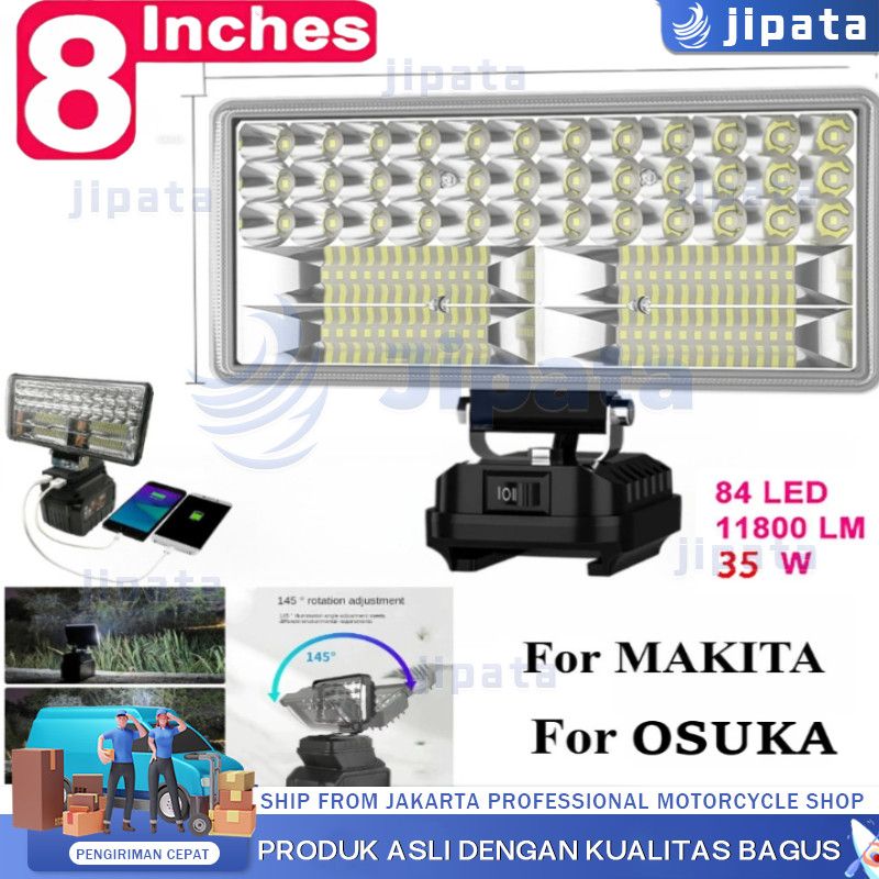 ไฟ LED สำหรับ ไฟฉายพกพาแบบลิเธียมไอออน ไฟ LED ทำงานไร้สาย  21V ไฟสปอตไลท์ ไฟฉุกเฉิน โคมไฟตั้งแคมป์