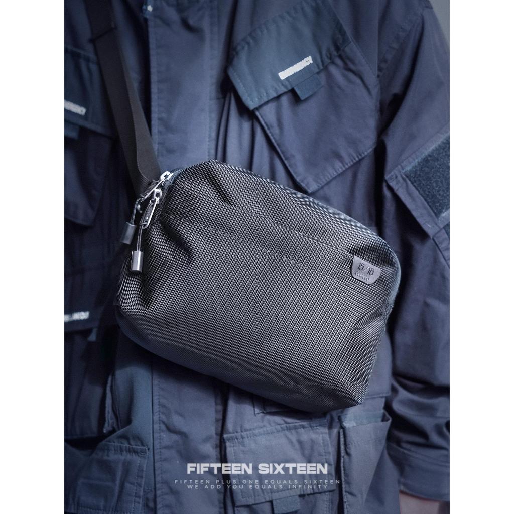 [สินค้าใหม่] Fifteen Sixteen Ballistic Nylon 6L Chest Bag กระเป๋าคาดเอวพกพา Simple Cross-body สําหรับชายหญิง