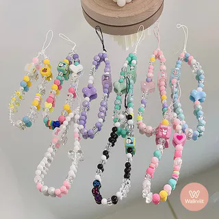 [✅สินค้าเทรนด์ ] สร้อยข้อมือโทรศัพท์ การ์ตูนน่ารัก หัวใจสุดน่ารัก พรีเมี่ยม ทนทาน กันสิ่งสกปรก หลากสี ใช้งานได้ทุกรุ่น