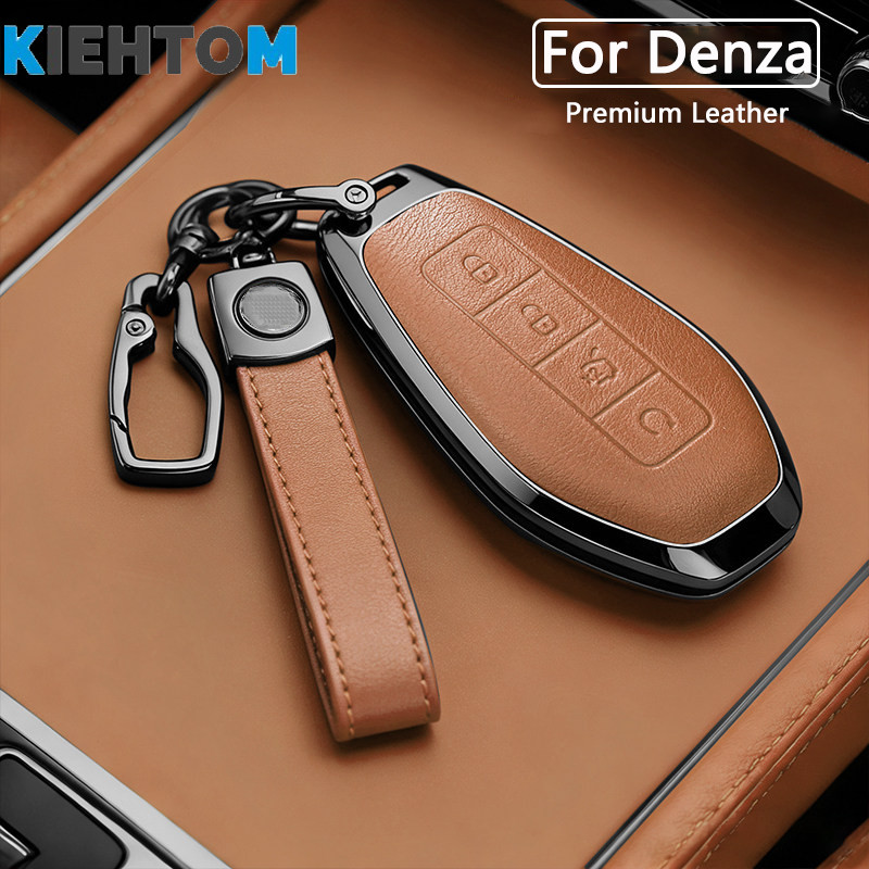 สังกะสีอัลลอยด์หนังรถ Remote Key กรณี Fob Protector Shell สําหรับ Denza N8L 2024/2026 N9 Z9 GT Full-