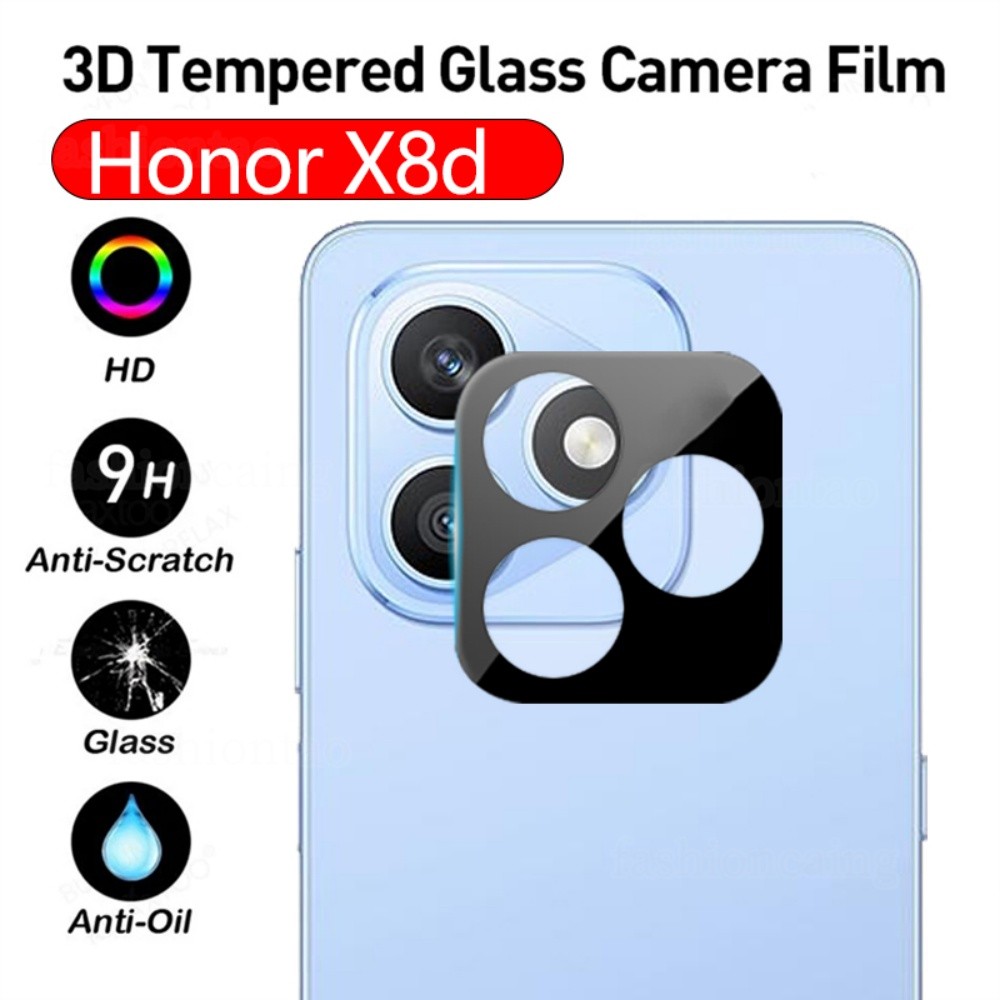 3D กล้องเลนส์ป้องกันฟิล์มสําหรับ Honor X8d X6d X5C Plus X5CPlus X8 d X 8d X6 d X 6d X 5C X5 C HonorX8dX6d HonorX5C ฟิล์มกระจกนิรภัยเต็ม