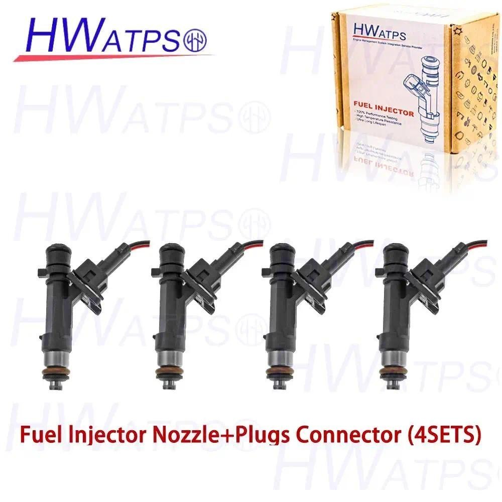 4ชิ้น หัวฉีดน้ํามันเชื้อเพลิงหัวฉีดปลั๊กลวด 0280158237 สําหรับ Bosch UAZ Patriot (3163) Hunter 3151 