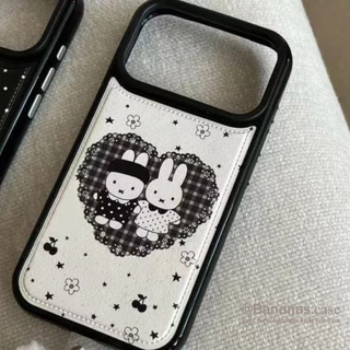 การ์ตูนกระต่ายหนังเคสโทรศัพท์สําหรับiPhone 17 16 15 14 13 12 11 Pro Max X Xr Xs Max 7 8 Plus
