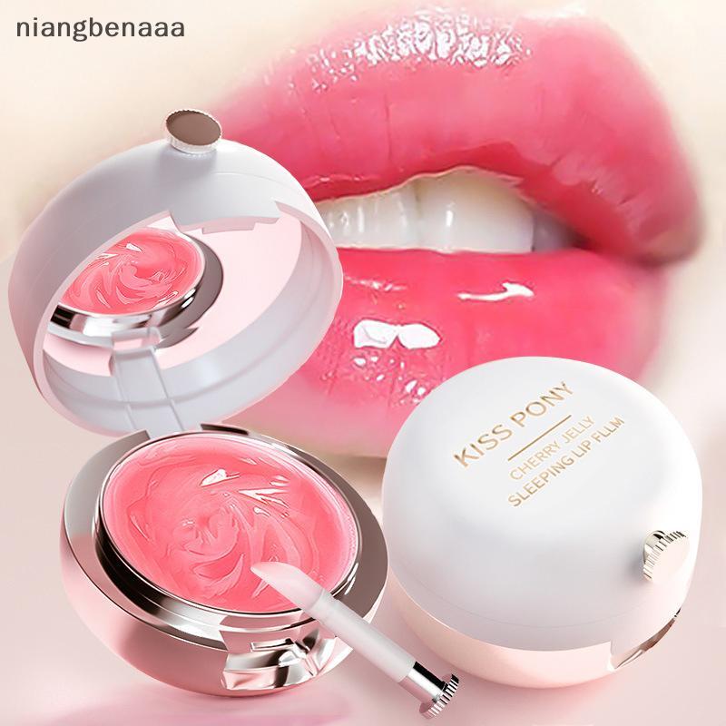 (niangbenaaa) Lip Mask Silky Nourishing Sleep Lip Balm Repair Cuticle เจือจาง Lip Makeup ใหม่