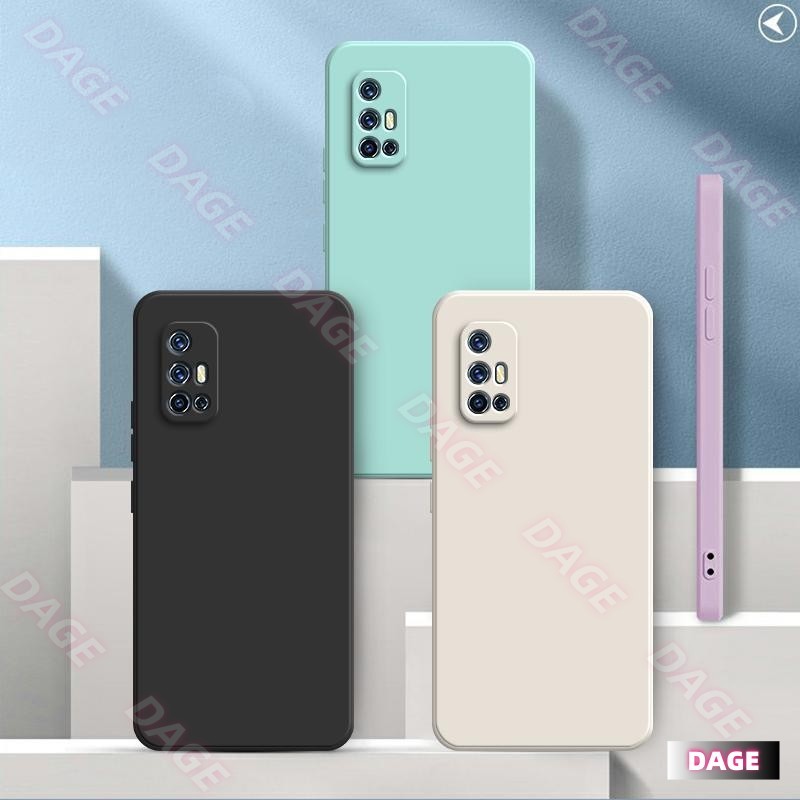 เคสสําหรับ Vivo V17 / V19 Neo , สีทึบ Vivo V19 Neo / V17 Simple Plain Color Anti Drop ฝาครอบป้องกันซ