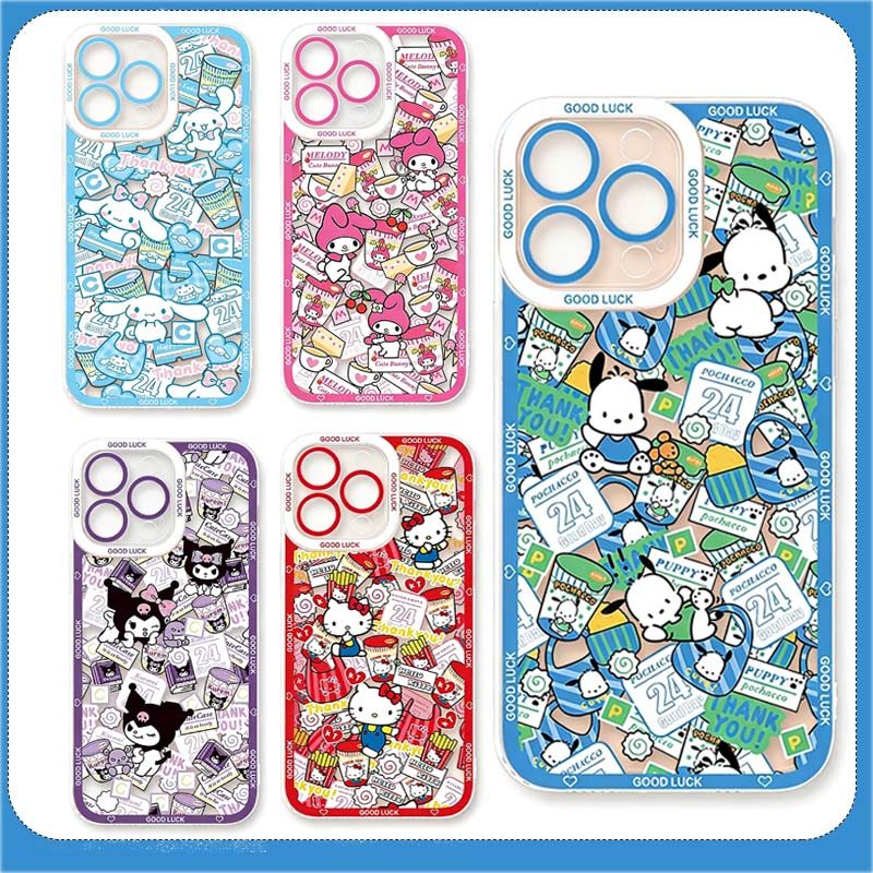 สําหรับiPhone 11 12 13 14 Pro Max 8X X XS XR 7 8 6 6s Plus 7 8 SE Shell Cinnamoroll Kuromi Serika My