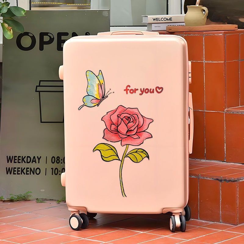 Rose Butterfly Warm Sticker Healing เช่า House B Rosedie 温墙贴纸delivery Kanken箱李行拉链子防水自粘墙贴409HR