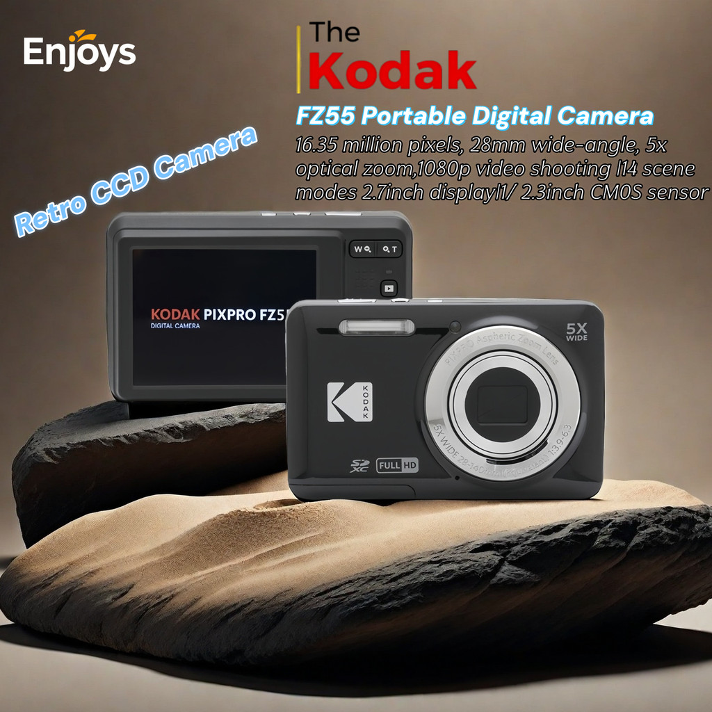 โคดาค์ Kodak FZ55 กล้องดิจิตอลระดับเริ่มต้นอัพเกรดเซ็นเซอร์ CMOS HD ป้องกันการเขย่า