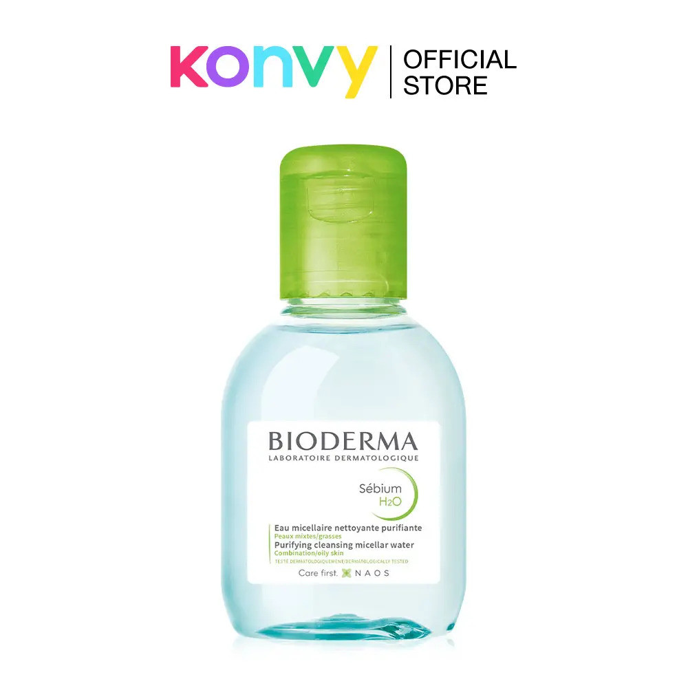 Bioderma Sebium H2O คลีนซิ่ง 100ml สกินแคร์ คลีนซิ่ง วอเตอร์ แอนด์ เมคอัพ รีมูฟเวอร์