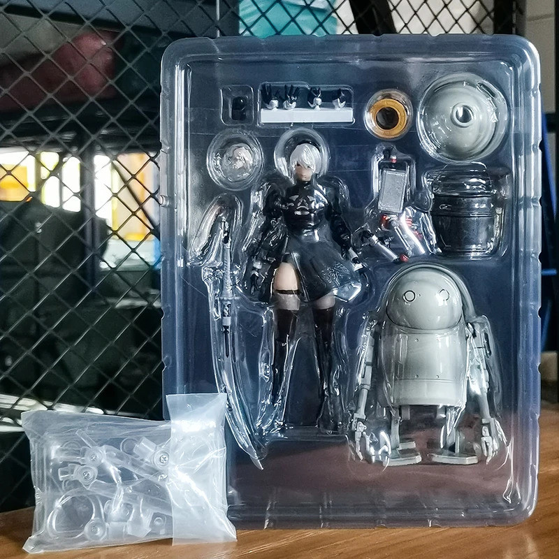 NieR Automata Nier Automata 2B & Machine Lifeform PVC Action Figure ตุ๊กตาของเล่น Colletible Figural