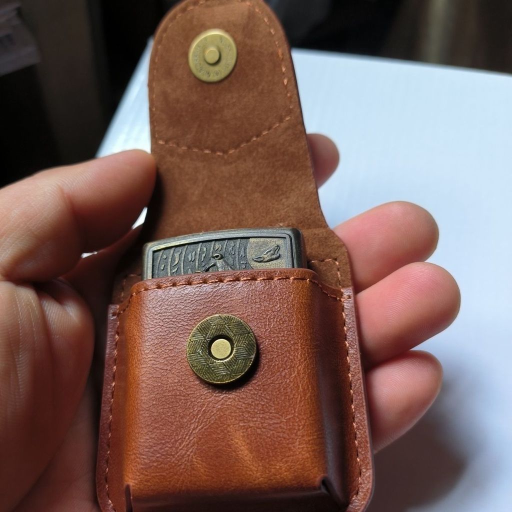 ซองหนังไฟแช็ก Zippo ซองหนังไฟแช็ค Zippo น้ำมันก๊าด ซองหนัง Zorro เหมาะสำหรับไฟแช็กน้ำมันก๊าดธรรมดา
